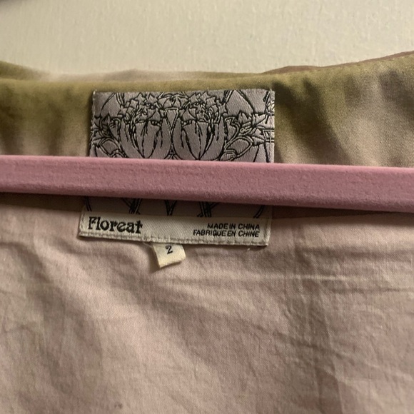 Anthropologie Floral Embroidered Green Dress 2 - Picture 5 of 5